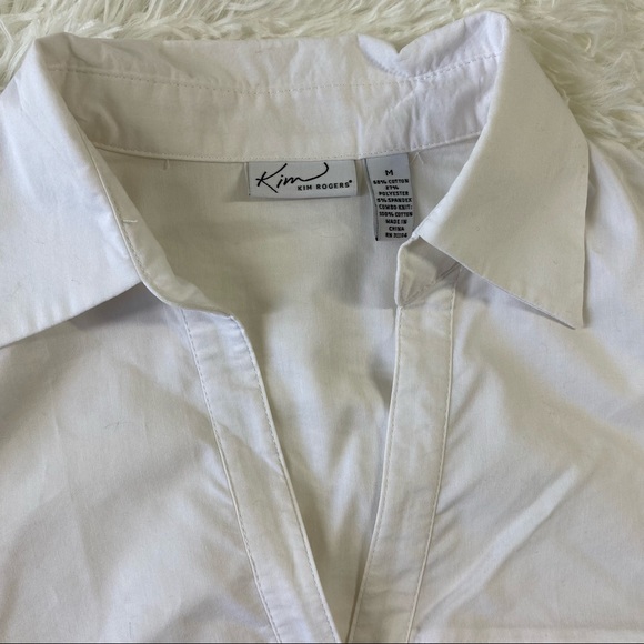 Kim Rogers Long Sleeve Button Down White Shirt - Picture 4 of 9